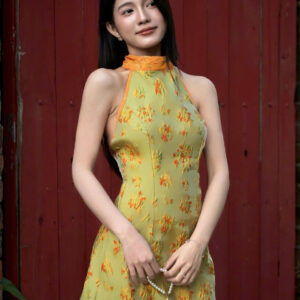 Váy gấm hai thân